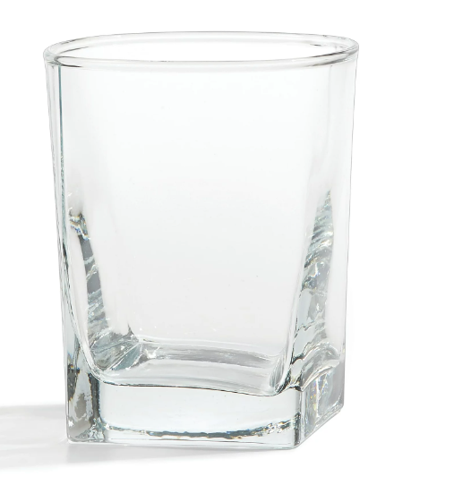 Glassware - Square Rocks, Double, Old Fashioned  12 oz