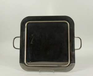 Silver Tray - Square W/Handles 16"