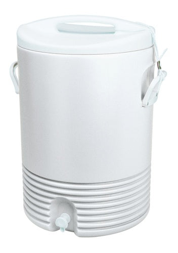 White 5 Gallon Drinking Cooler