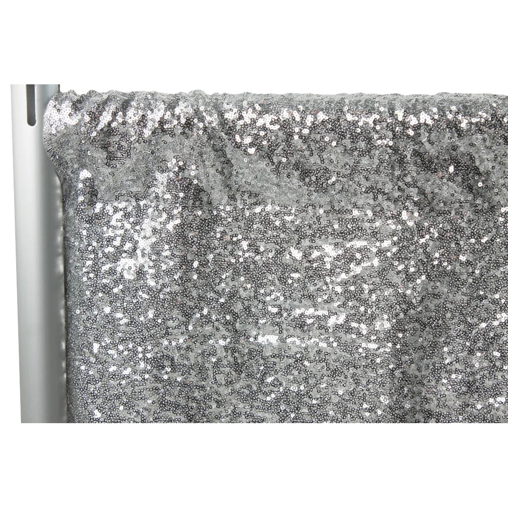 Silver Sequin Backdrop – Affordable & Luxury Event Rentals