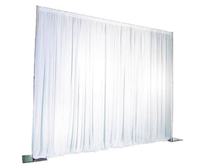 White Silk 16' High Drape Panel