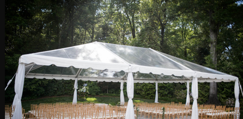 20' Wide Clear Top Tent