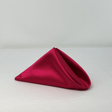 Load image into Gallery viewer, Cerise Satin  Napkins (10 Count)
