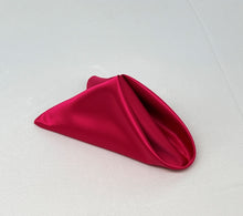 Load image into Gallery viewer, Cerise Satin  Napkins (10 Count)
