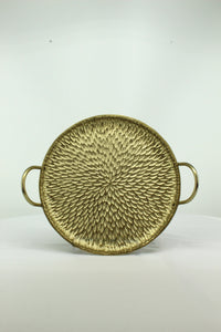 Small Gold Circle Serving Tray