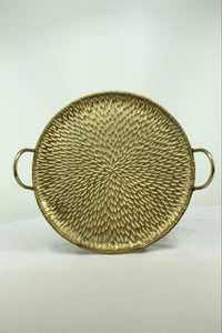 Medium Gold Circle Serving Tray