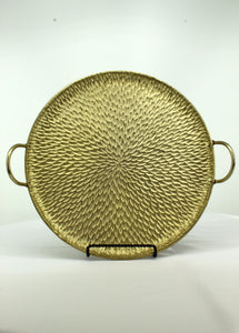Large Gold Circle Serving Tray