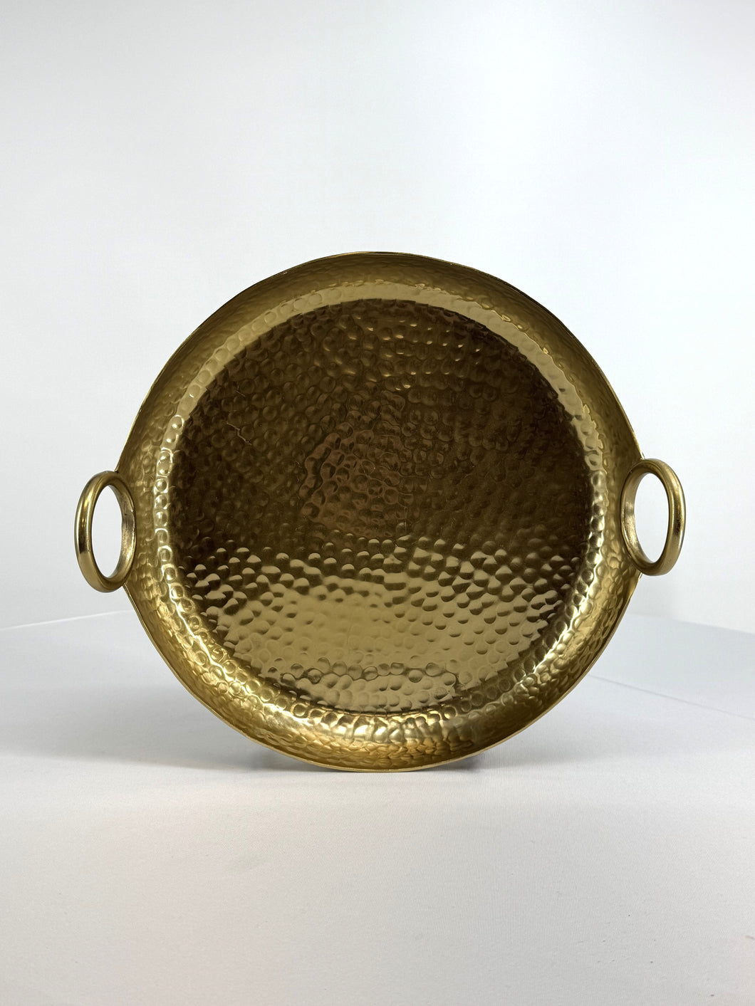 Hammered Round Serving Tray