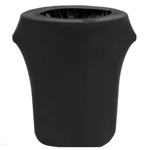 Trash Can Cover - Black Spandex