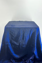 Load image into Gallery viewer, Navy Blue Iridescent Crush Tablecloth
