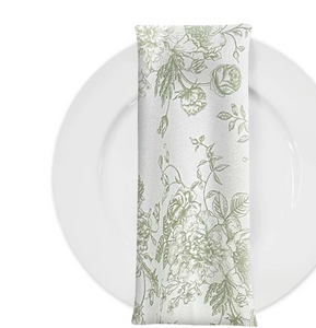 Sage Poly French Toile Napkins (10 Count) (Copy)