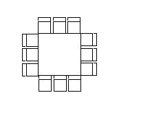 Square Table- 5 X 5