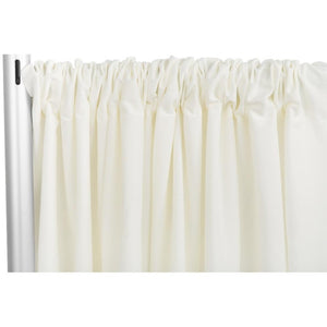 Ivory Polyester 12' High Drape Panel