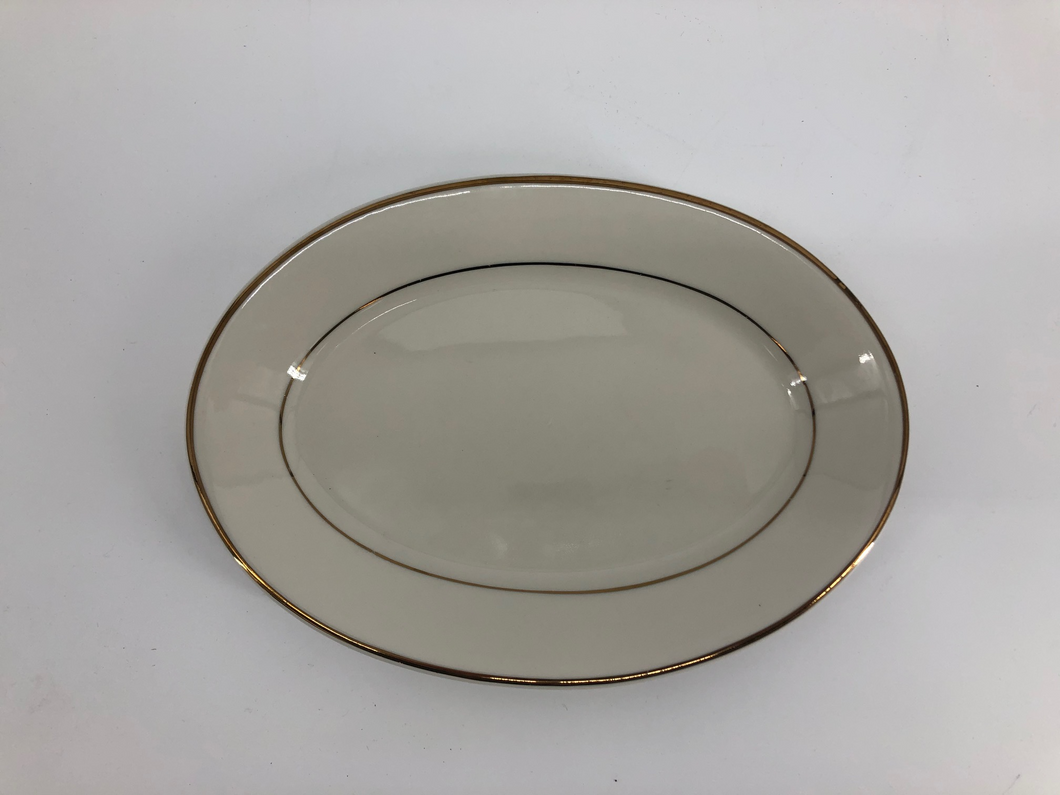 Gold Band Collection - Gravy Boat Plate 9.5