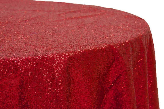 Red Sequin Tablecloth