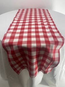 Red/White Checkered Table Runners