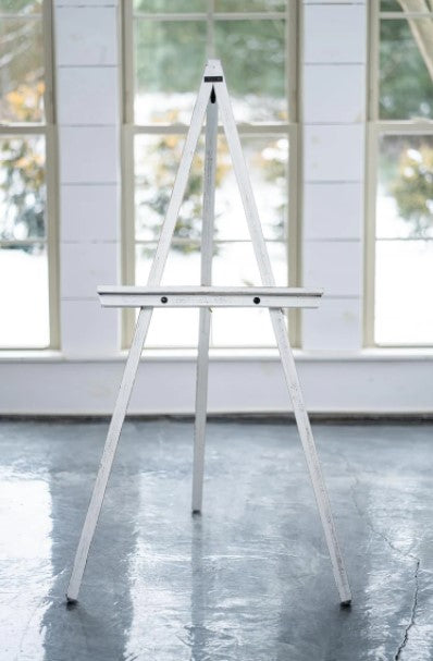 White Wood Easel – Affordable & Luxury Event Rentals