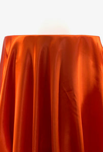 Orange Satin Tablecloth
