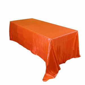Orange Satin Tablecloth