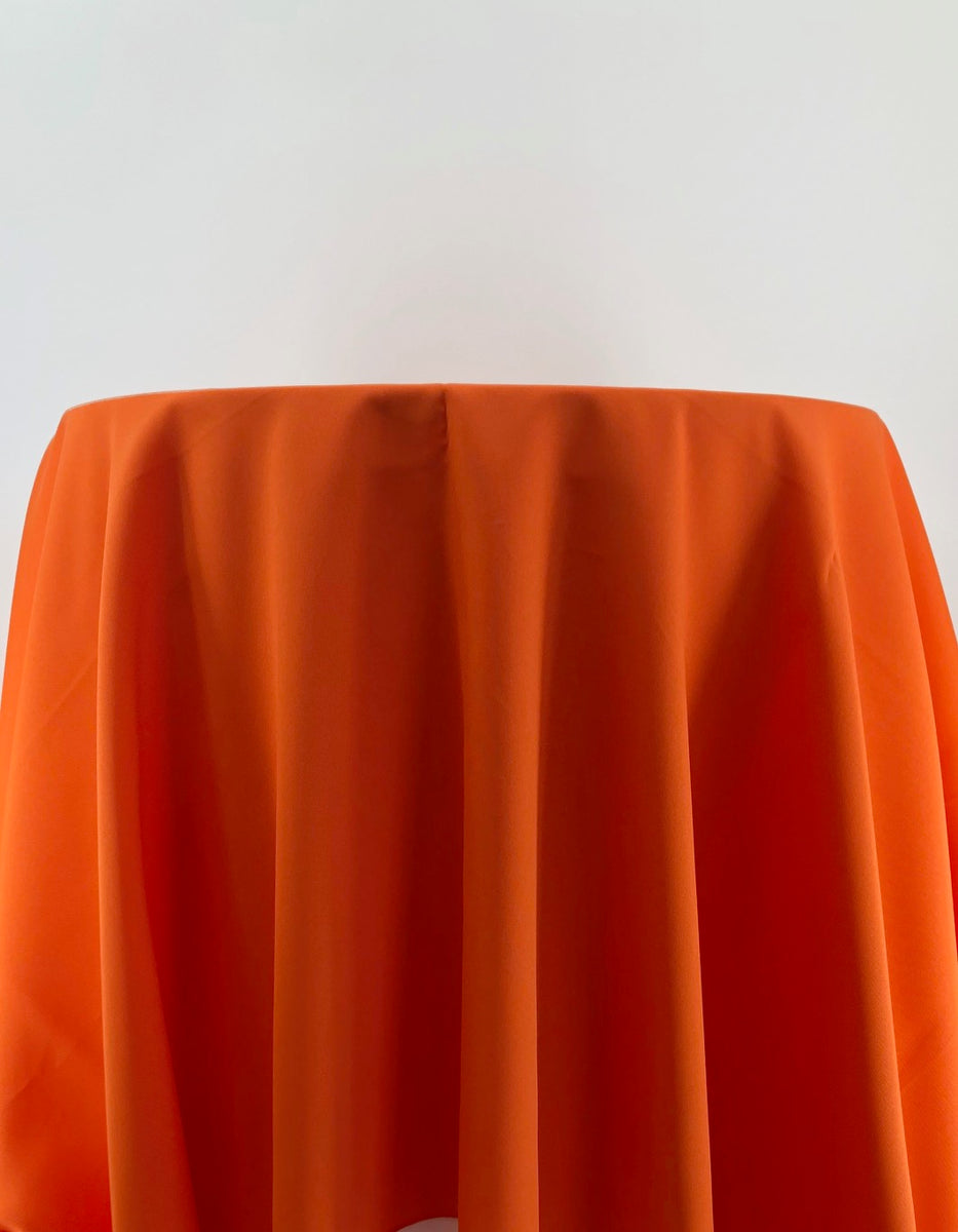 Patio Pumpkin Polyester Tablecloth – Affordable & Luxury Event Rentals