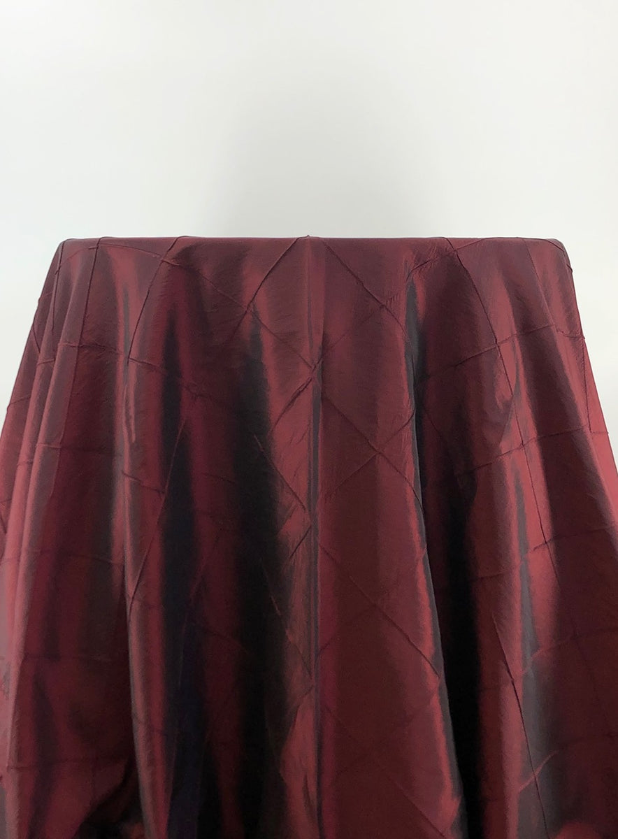 Red Pintuck Tablecloth – Affordable & Luxury Event Rentals