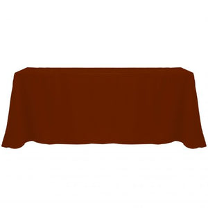 Terra Cotta Polyester Tablecloth
