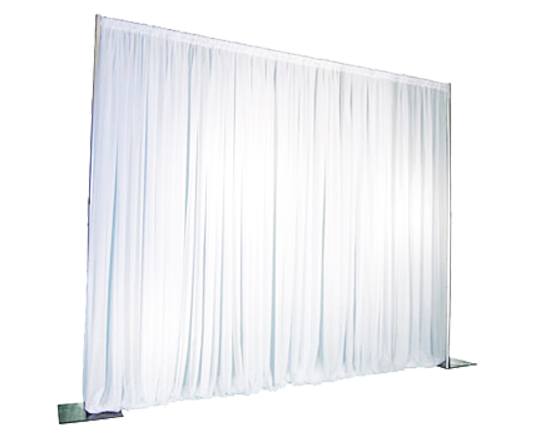 White Silk Single Drape Panel - 4'x16'