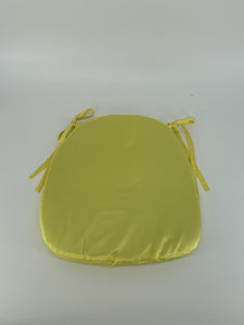 Chair Cushion - Yellow Satin